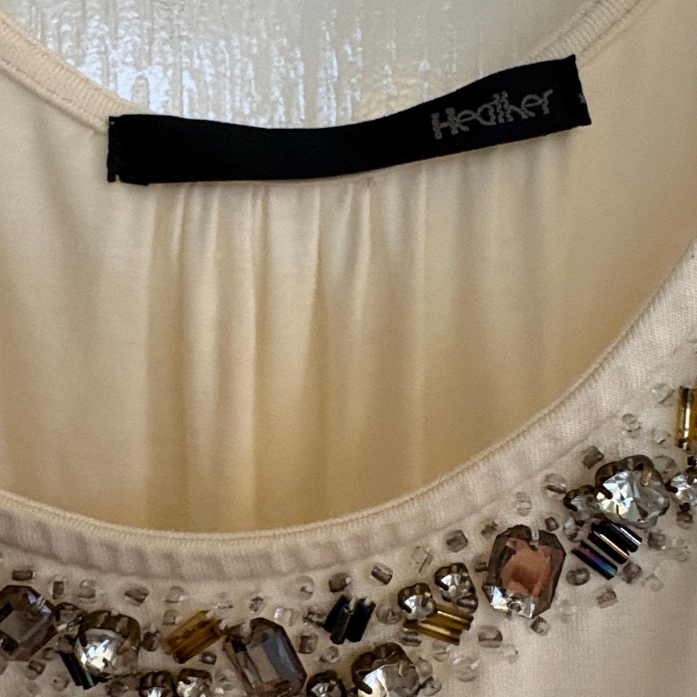 Heather Ivory Rhinestone Tulle Balletcore Dress XS - Picture 2 of 10